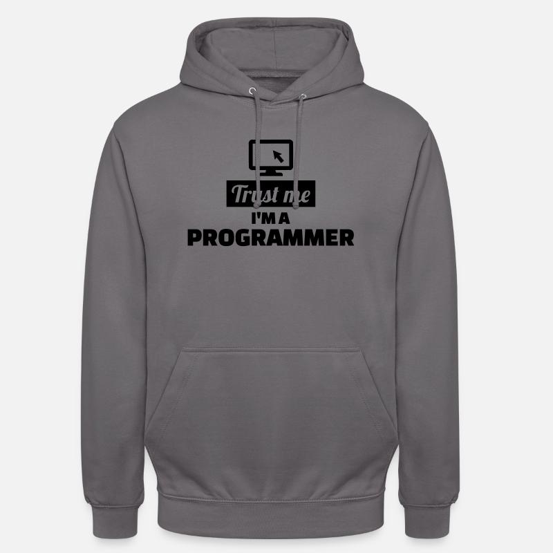 Programmeur - Sweat-shirt à capuche unisexe - gris éléphant