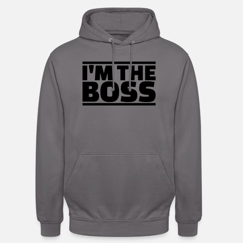 I’m the boss - Sweat-shirt à capuche unisexe - gris éléphant
