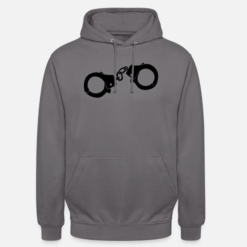 Handschellen - Unisex Hoodie - Mittelgrau