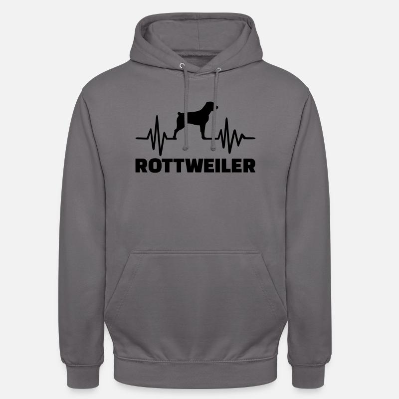 Rottweiler - Sweat-shirt à capuche unisexe - gris éléphant