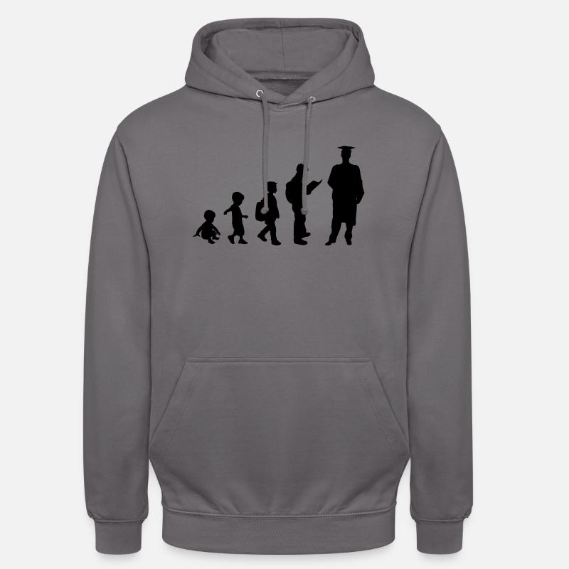 Graduation Evolution - Unisex Hoodie - Mittelgrau