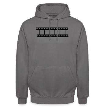 Kino - Unisex Hoodie - Mittelgrau - Vorne - Alina (178cm) & Michal (187cm)