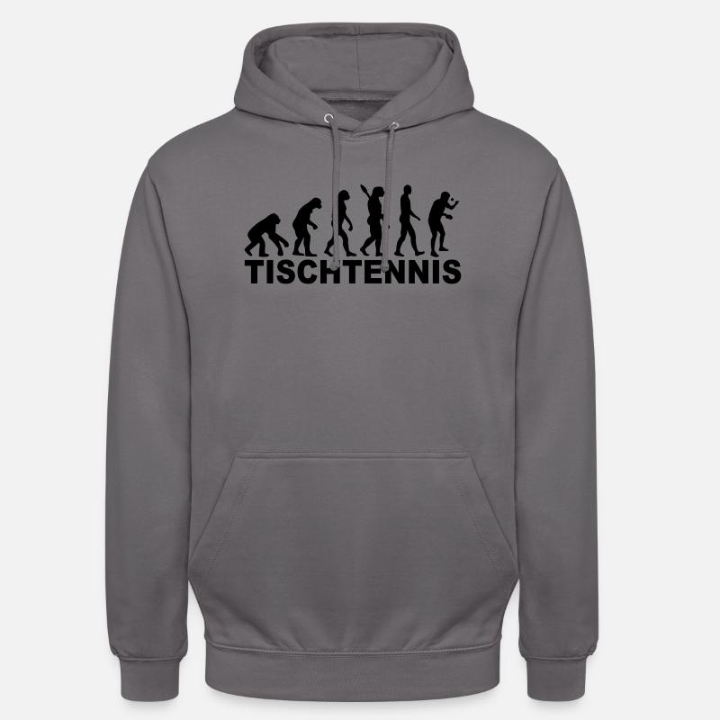 Tennis de table Evolution - Sweat-shirt à capuche unisexe - gris éléphant