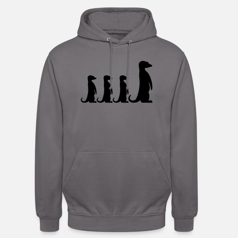Erdmännchen - Unisex Hoodie - Mittelgrau