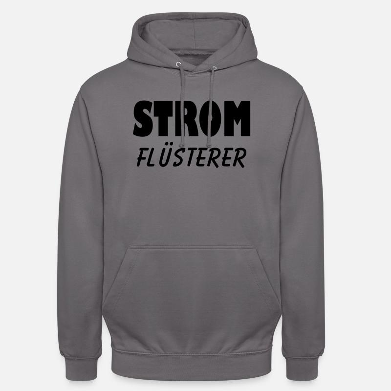 strom flüsterer elektriker - Unisex Hoodie - Mittelgrau