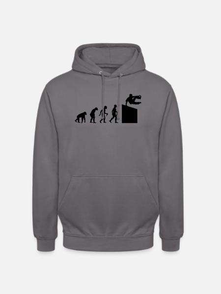 Evolution Parkour - Unisex Hoodie - Mittelgrau
