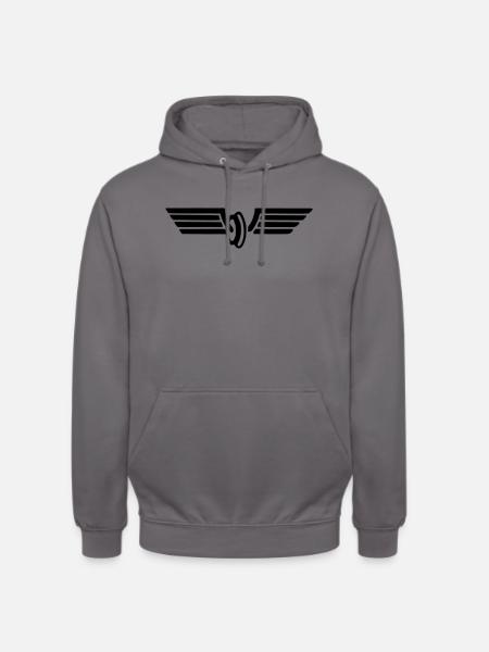 Flügelrad Wintermütze - Unisex Hoodie - Mittelgrau