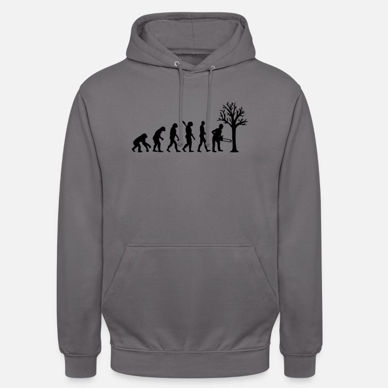 Bûcheron - Sweat-shirt à capuche unisexe - gris éléphant