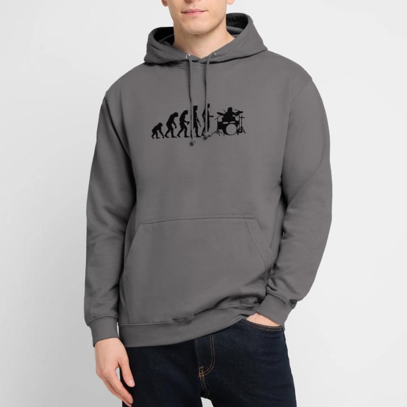 evolution_drummer_b_1c Unisex Hoodie