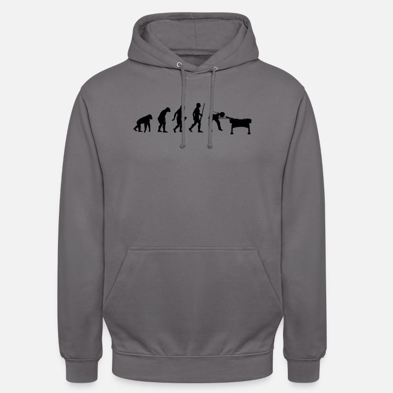 Billiards Evolution - Unisex Hoodie - Mittelgrau