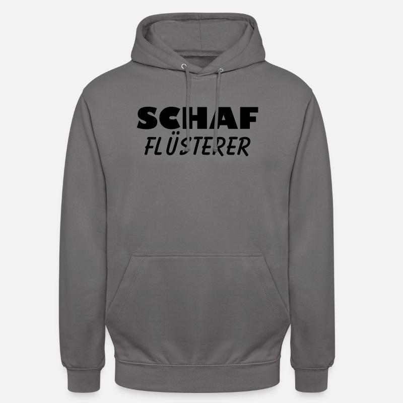 schaf flüsterer - Unisex Hoodie - Mittelgrau