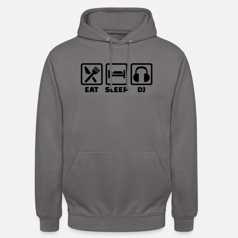 DJ - Unisex Hoodie - Mittelgrau