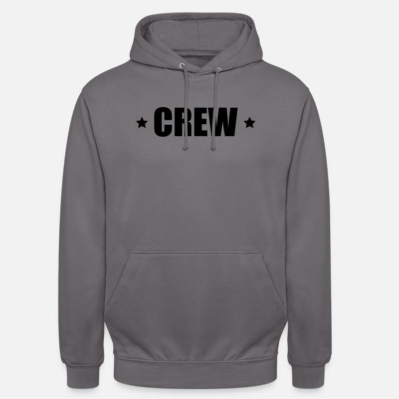 Crew mit Sterne - Unisex Hoodie - Mittelgrau