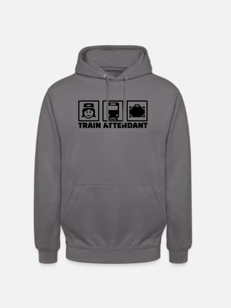 Zugbegleiter - Unisex Hoodie - Mittelgrau
