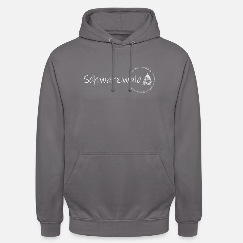 Blumen Schwarzwald Baum Geschenkidee Geschenk - Unisex Hoodie - Mittelgrau