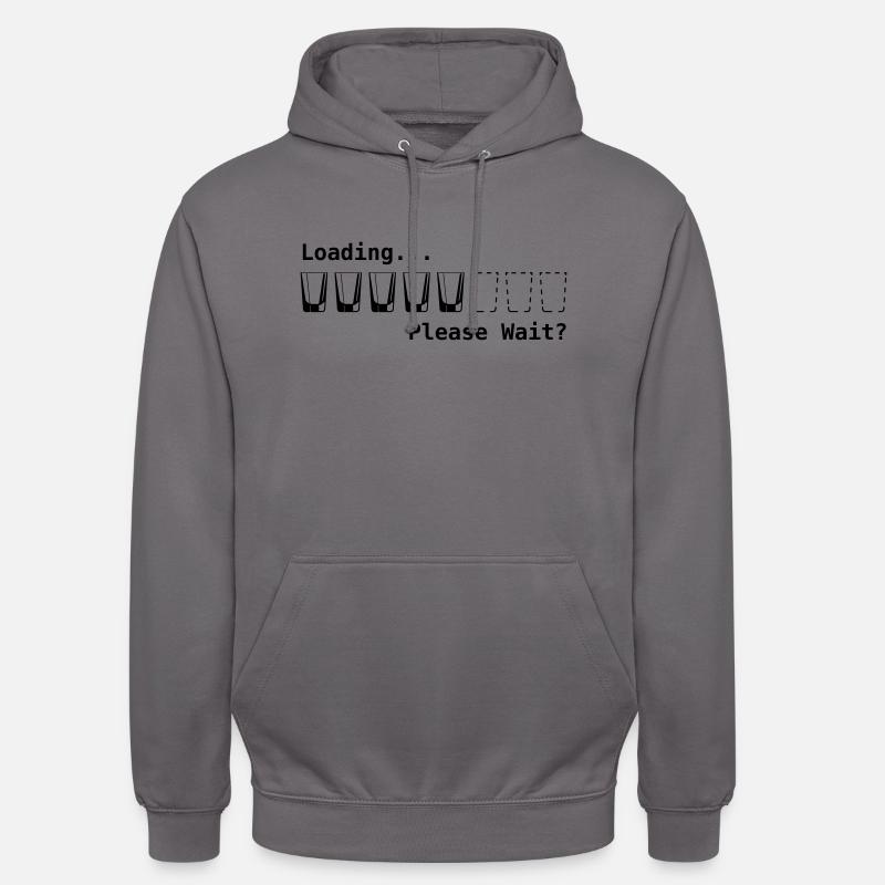 loading please wait - Unisex Hoodie - Mittelgrau