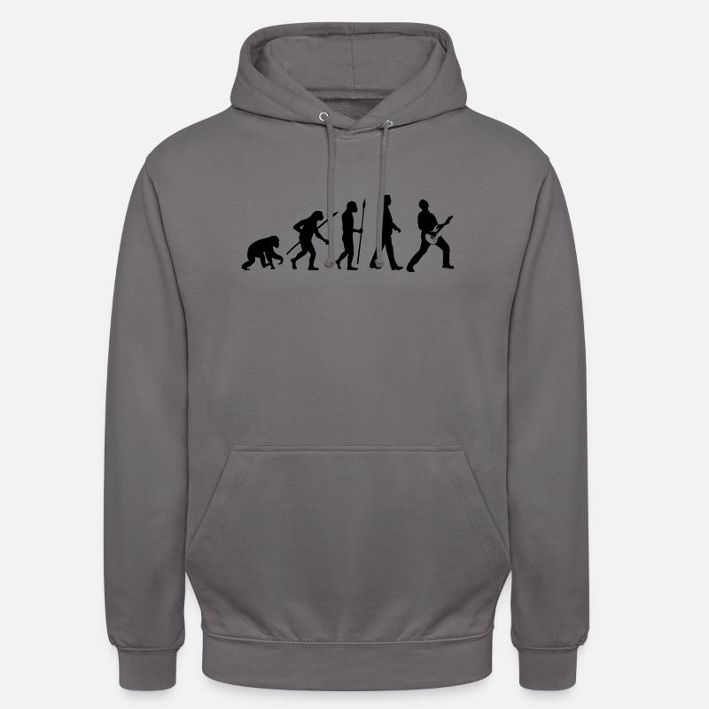 evolution_rocks_032012_f1c - Sweat-shirt à capuche unisexe - gris éléphant