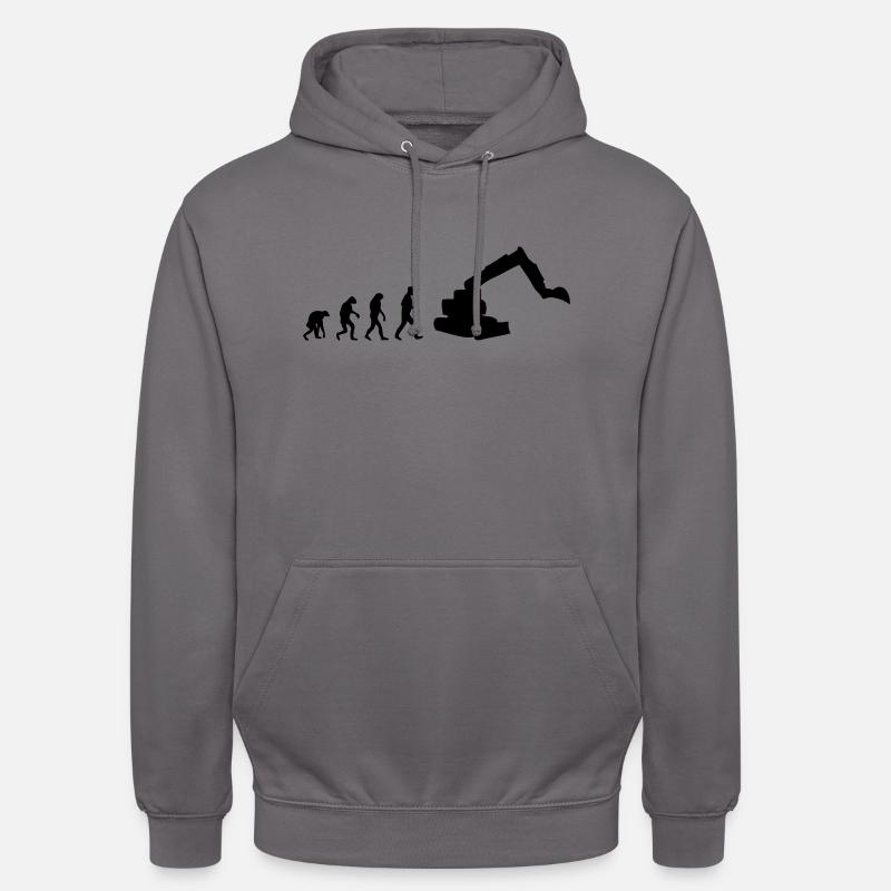 bagger evolution - Unisex Hoodie - Mittelgrau
