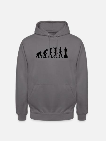 Chess king - Unisex Hoodie - elephant grey
