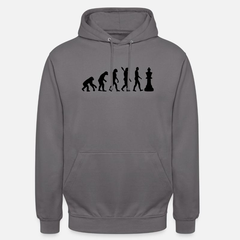 Schach - Unisex Hoodie - Mittelgrau