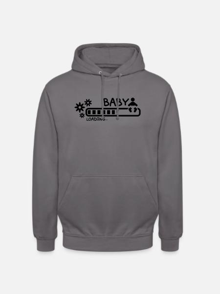 baby_loading_f1 - Sweat-shirt à capuche unisexe - gris éléphant
