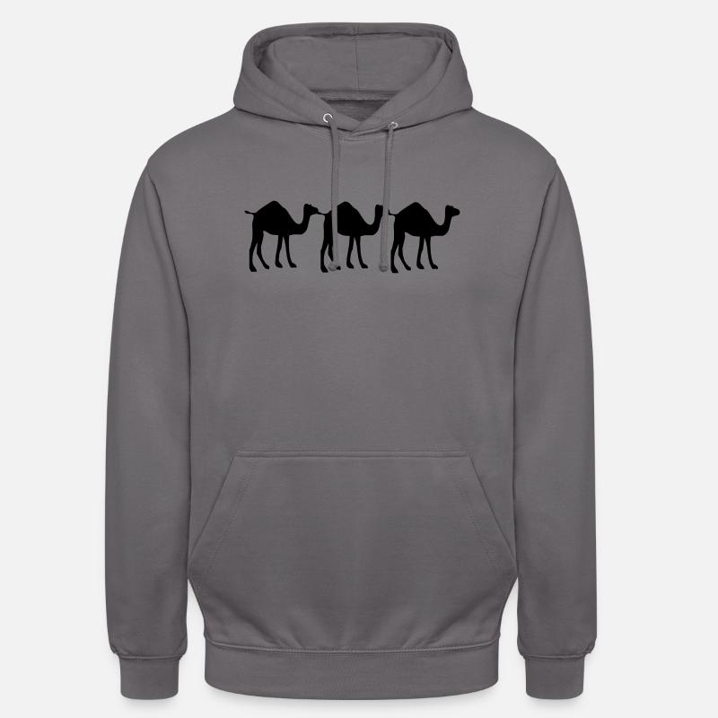 3 Kamel - Unisex Hoodie - Mittelgrau