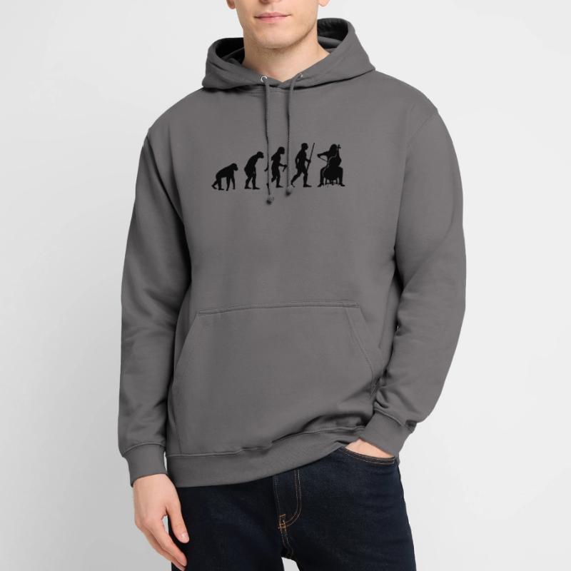 Cello Player Evolution Unisex Hoodie