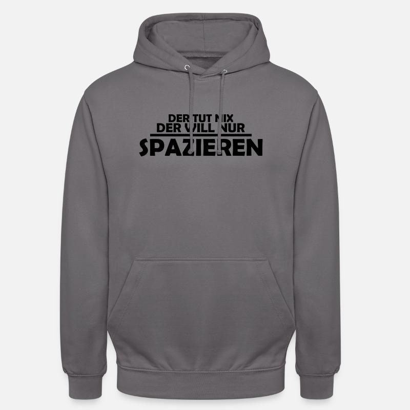 spazieren - Unisex Hoodie - Mittelgrau