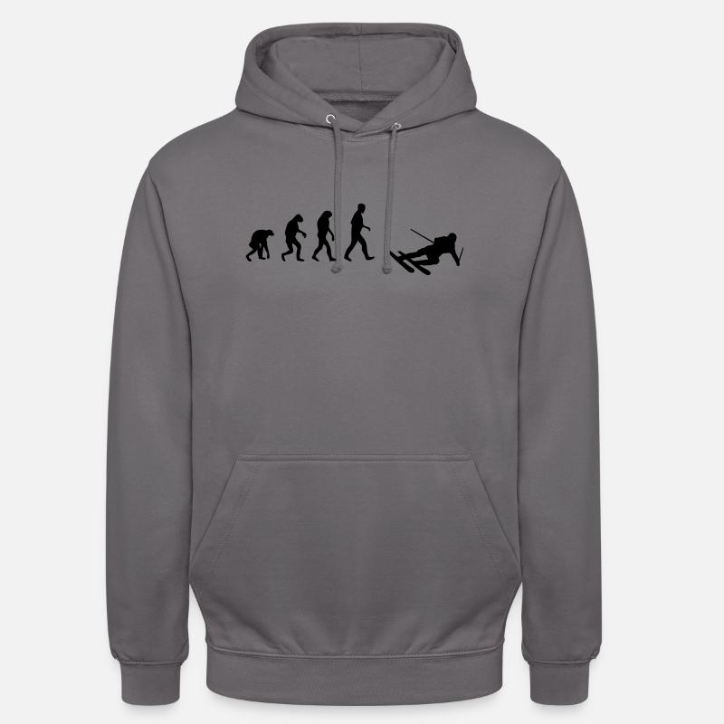 ski evolution - Unisex Hoodie - elephant grey