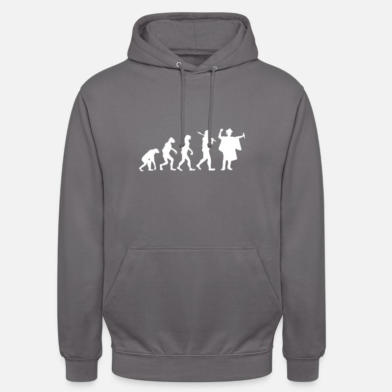 Graduation - Evolution - Cadeau - Sweat-shirt à capuche unisexe - gris éléphant