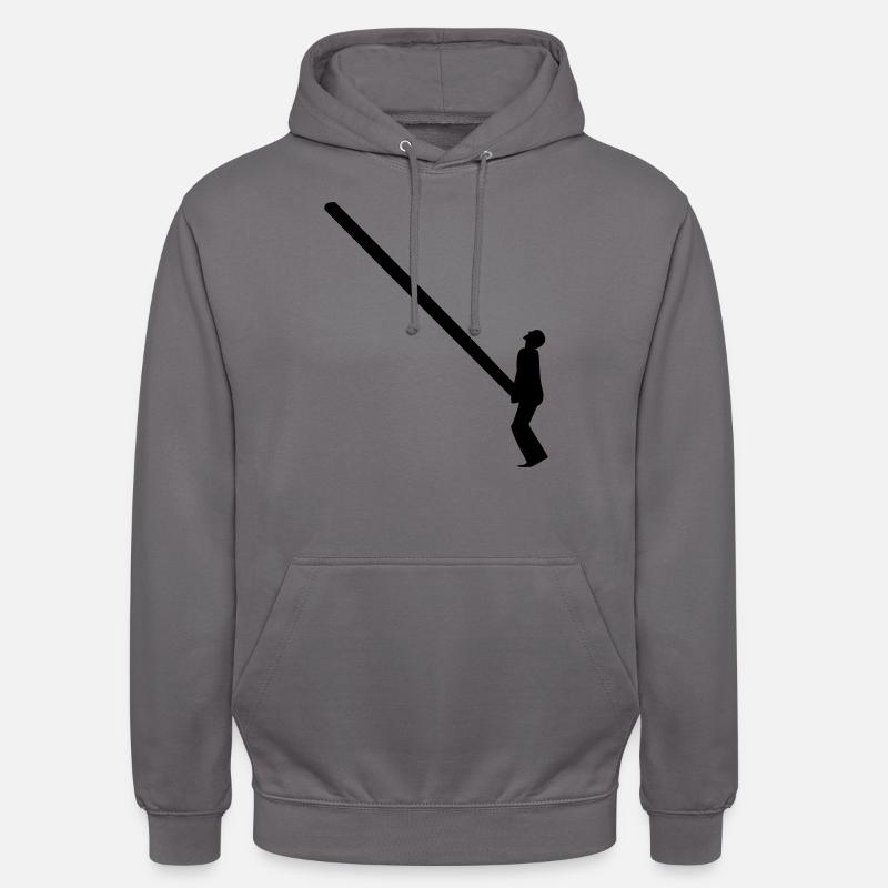 de jeter le Caber - Sweat-shirt à capuche unisexe - gris éléphant