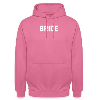 Bride Bachelorette - Unisex Hoodie - pink - Front - Alina (178cm) & Michal (187cm)