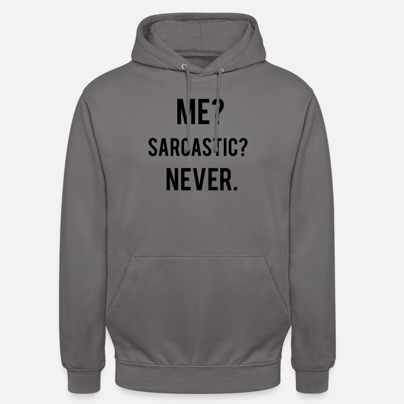 Sarcastic - Sweat-shirt à capuche unisexe - gris éléphant