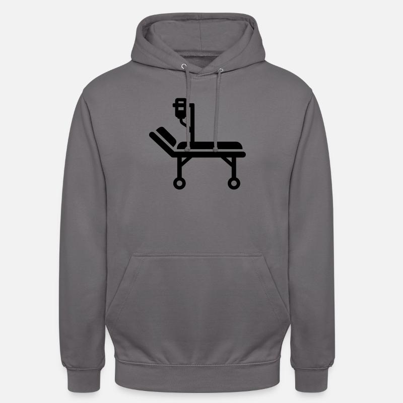 Hôpital - Sweat-shirt à capuche unisexe - gris éléphant