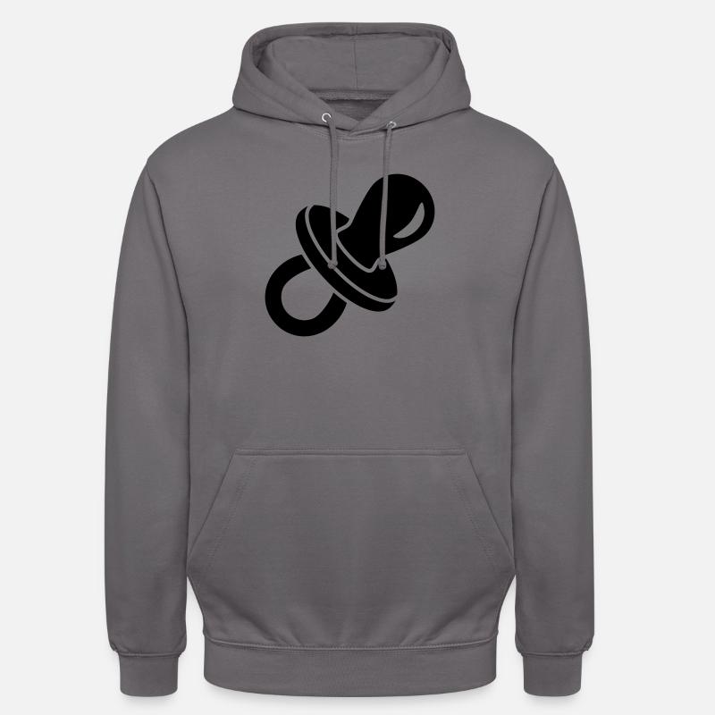 Schnuller - Unisex Hoodie - Mittelgrau