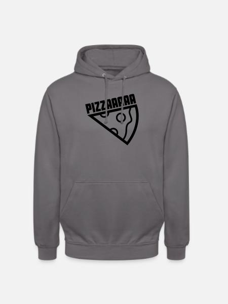 pizzaaaa - Sweat-shirt à capuche unisexe - gris éléphant
