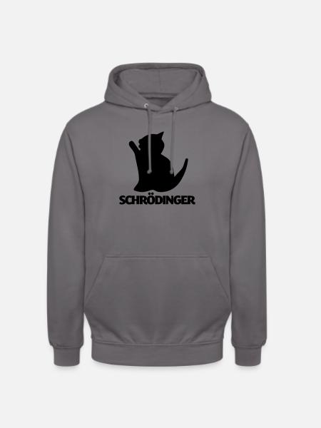 Geek Shirt: Schrödinger's Cat - Unisex Hoodie - Mittelgrau