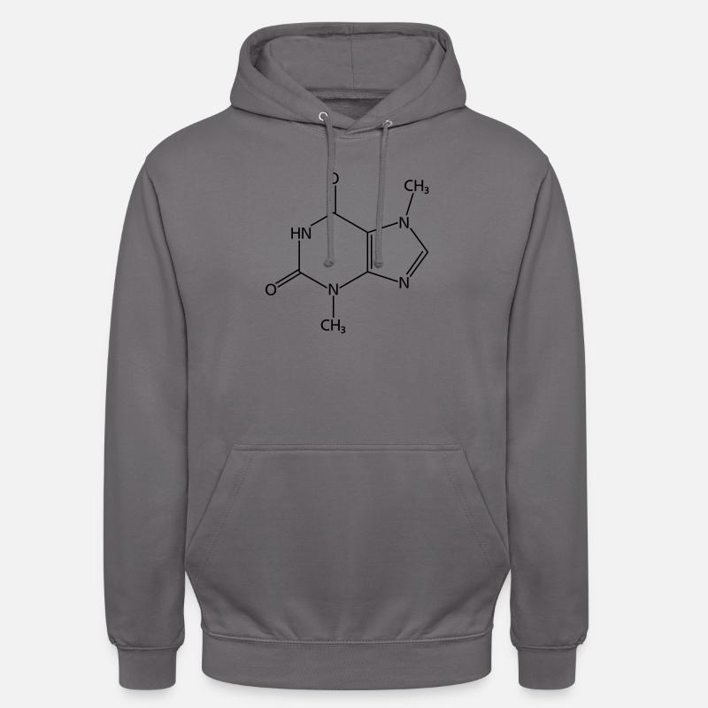 Schokoladen-Molekül - Unisex Hoodie - Mittelgrau