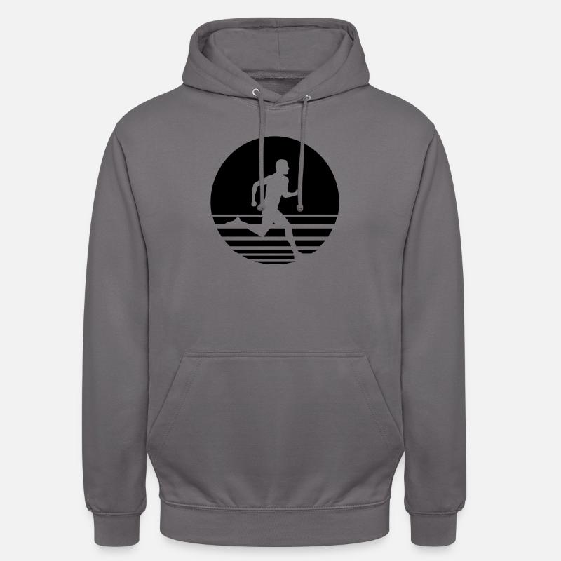 Sunset Jogging - Sweat-shirt à capuche unisexe - gris éléphant