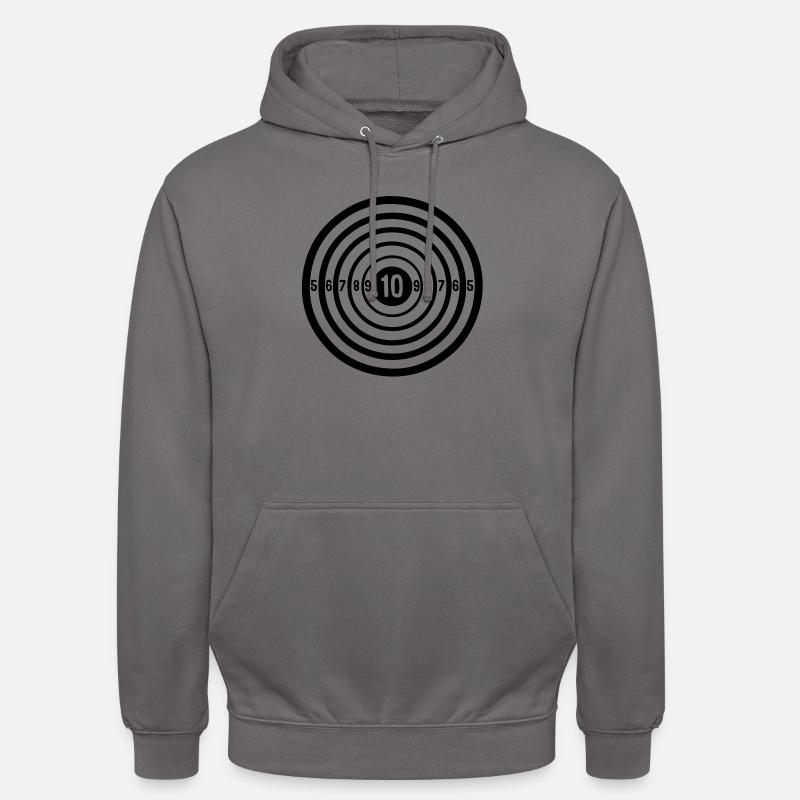 target cible numero 2106 - Sweat-shirt à capuche unisexe - gris éléphant