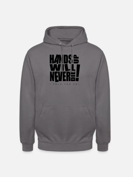 HUWND Logo Klassic - Unisex Hoodie - Mittelgrau