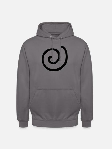 Spirale rund - Unisex Hoodie - Mittelgrau