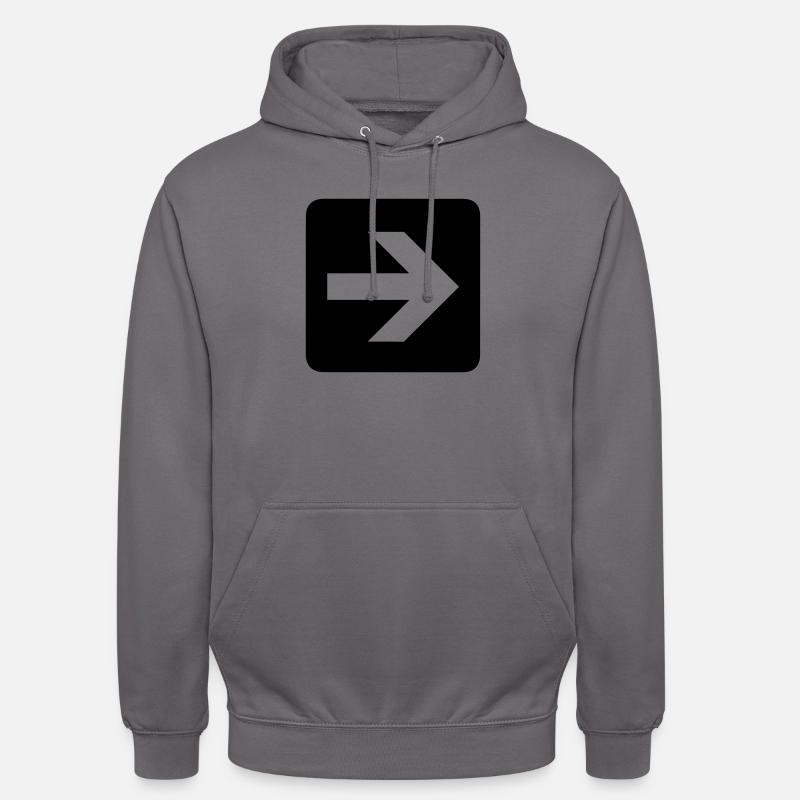 Arrow - Unisex Hoodie - elephant grey