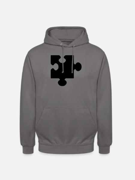 puzzel - Unisex Hoodie - Mittelgrau