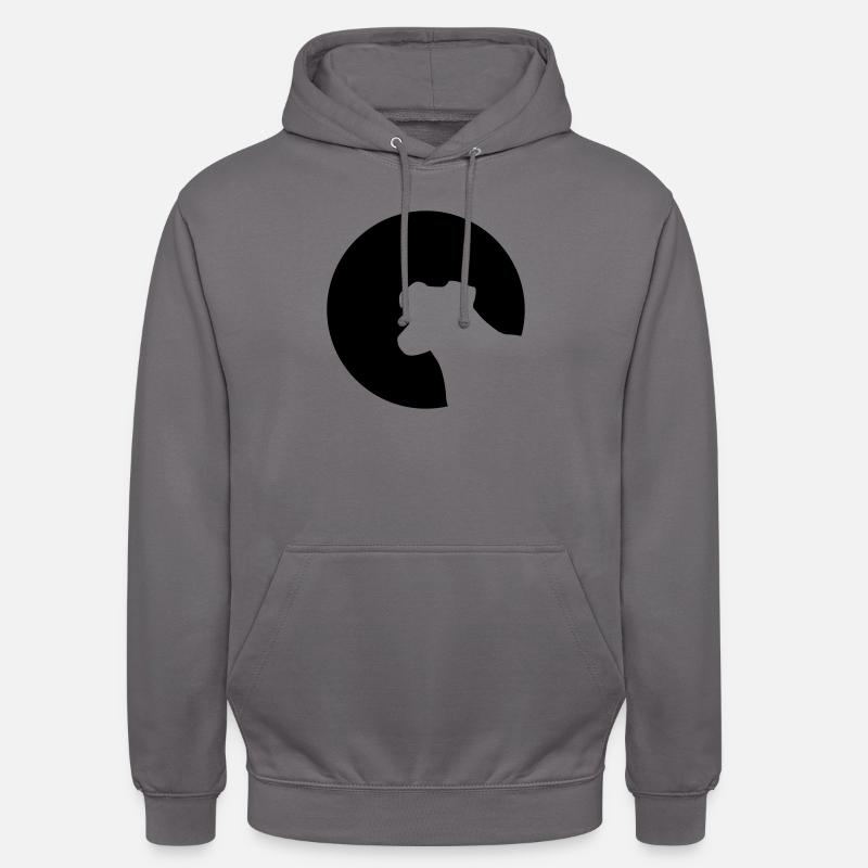 Hund - Unisex Hoodie - Mittelgrau