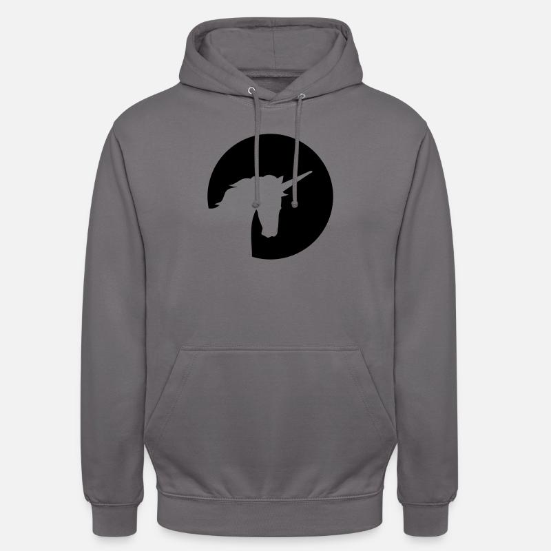 Licorne - Sweat-shirt à capuche unisexe - gris éléphant