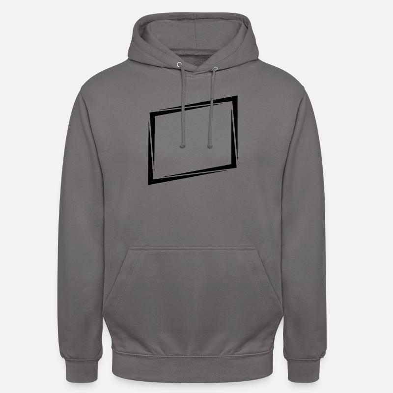 Shield rectangle frame - Unisex Hoodie - elephant grey