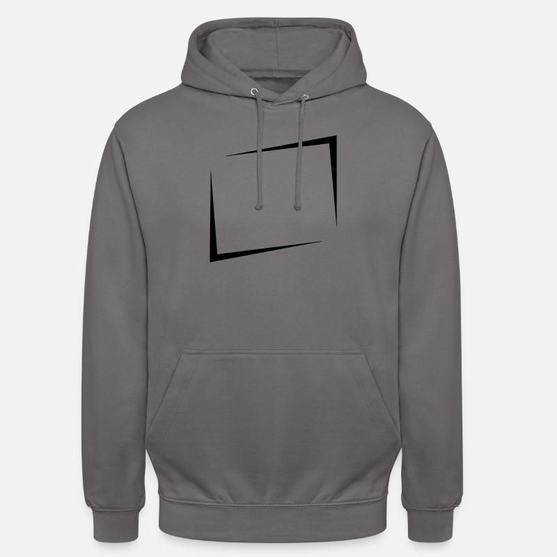 Rectangle de bouclier cool - Sweat-shirt à capuche unisexe - gris éléphant