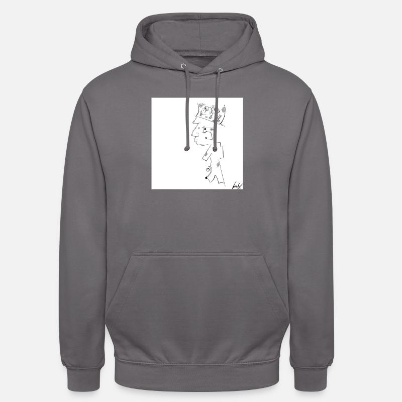 Walking First - Unisex Hoodie - Mittelgrau