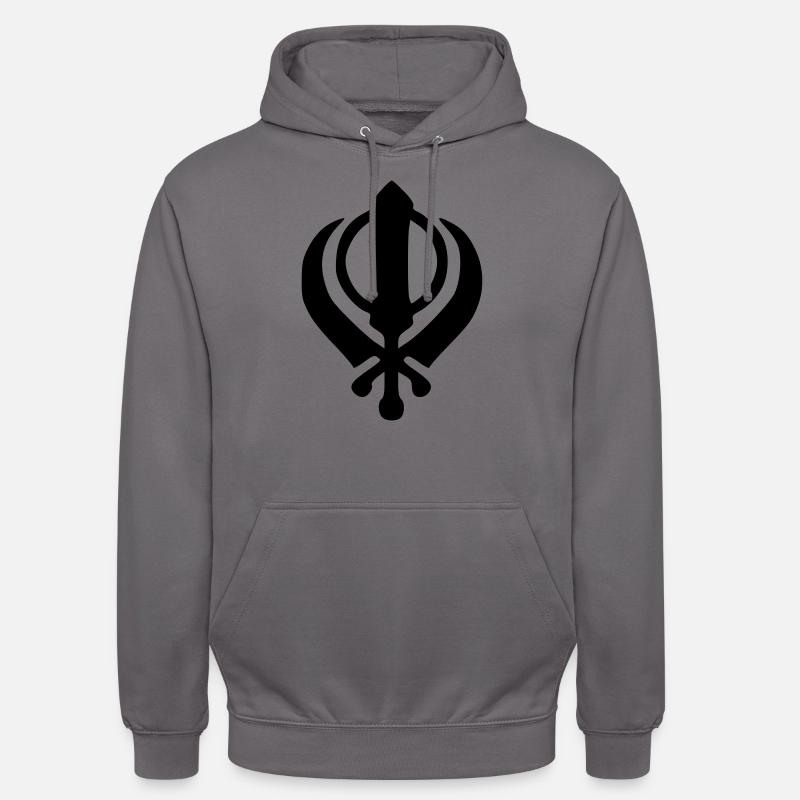 Sikh Khanda - Unisex Hoodie - Mittelgrau